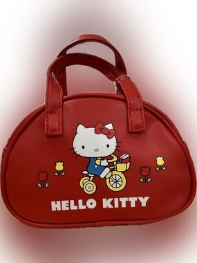Hello Kitty Red Bowler Crossbody Mini Purse